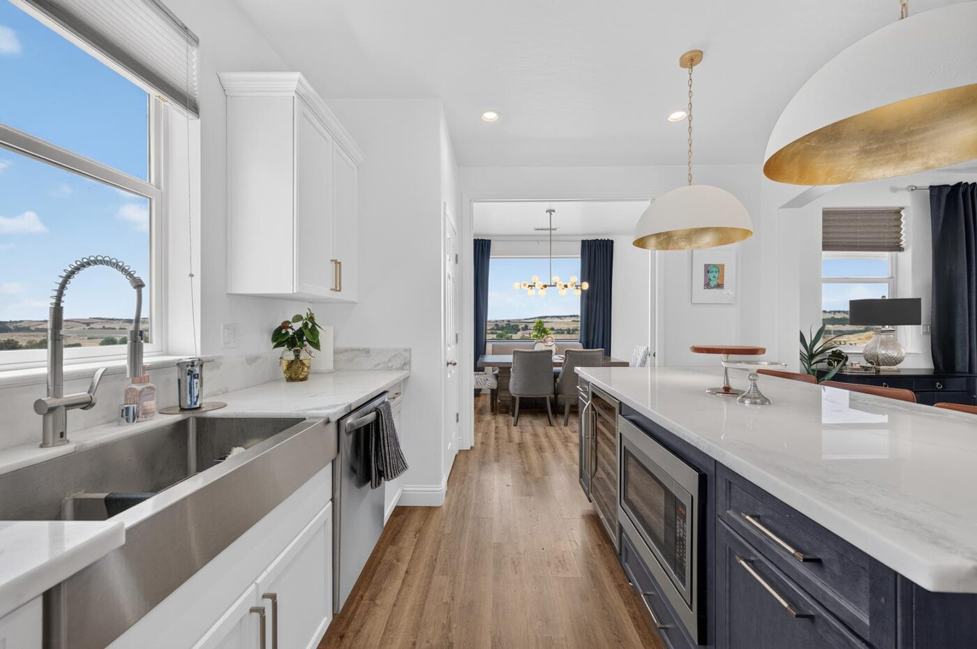 Open living space captured for a 360 virtual tour