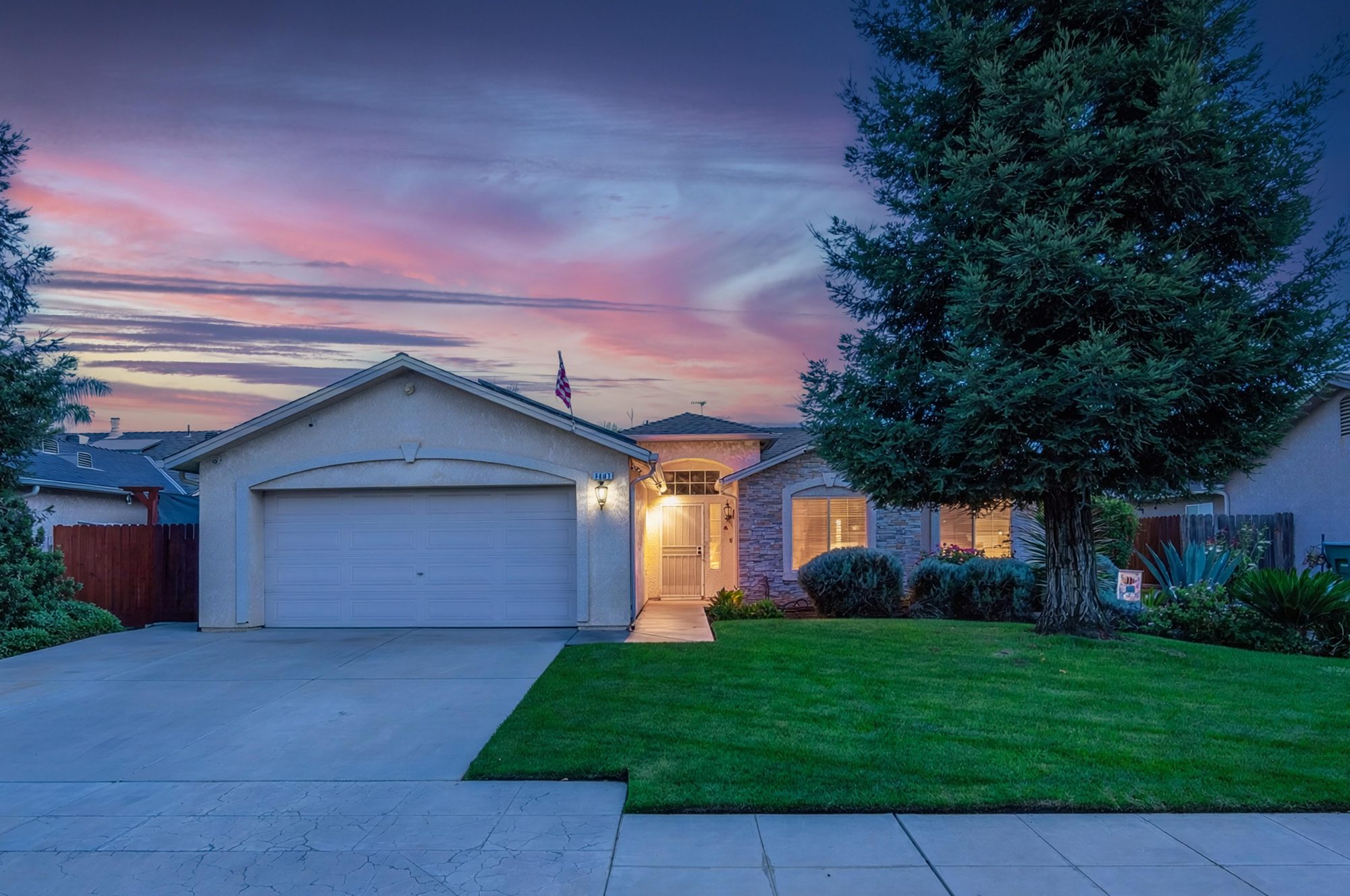 Fresno home photographed by 360 Media Drone
