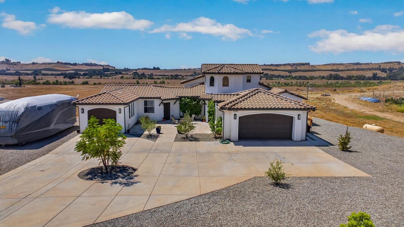 Professionally photographed Fresno home exterior at dusk